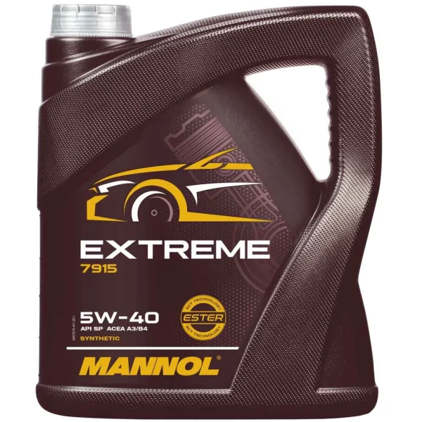 روغن موتور extreme 5w_40 sn مانول MANNOL 4 لیتری